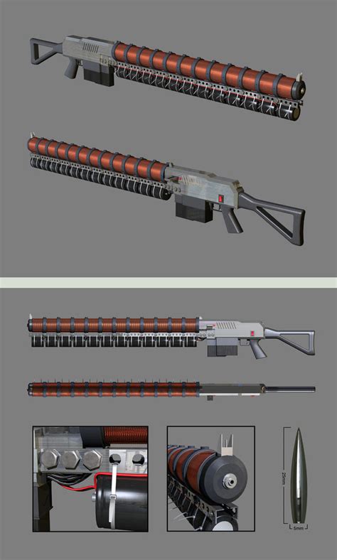 Prototype Gauss Rifle by Project-90 on DeviantArt