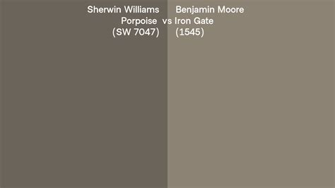 Sherwin Williams Porpoise Sw Vs Benjamin Moore Iron Gate