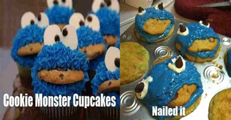 Cookie Monster Cupcakes Epic Fail