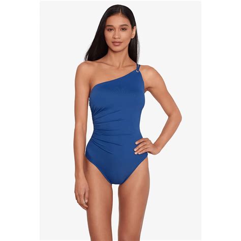 Beach Club Solids One Shoulder Swimsuit For Her From The Luxe Company Uk