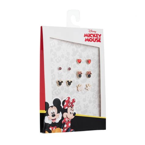 Lot De Paires De Boucles D Oreilles Disney Mickey Et Minnie Sc