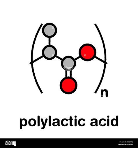 Polylactic Acid Pla Polylactide Bioplastic Chemical Structure