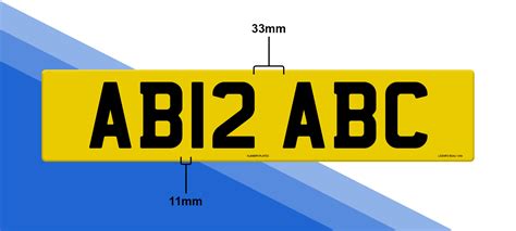 What Are The Number Plate Spacing Laws Number Plates