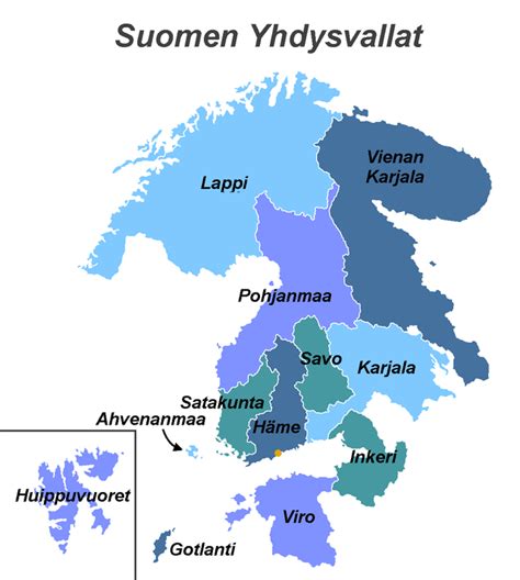 United States Of Greater Finland Imaginarymaps Finland Map Language