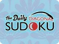 The Daily Diagonal Sudoku | Play free online puzzle game