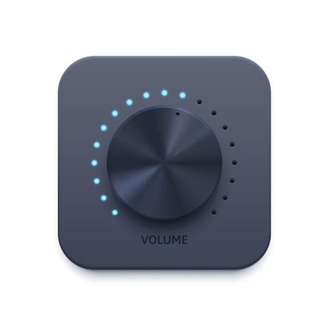 Premium Vector Music Sound Volume Knob Button Icon Audio Control