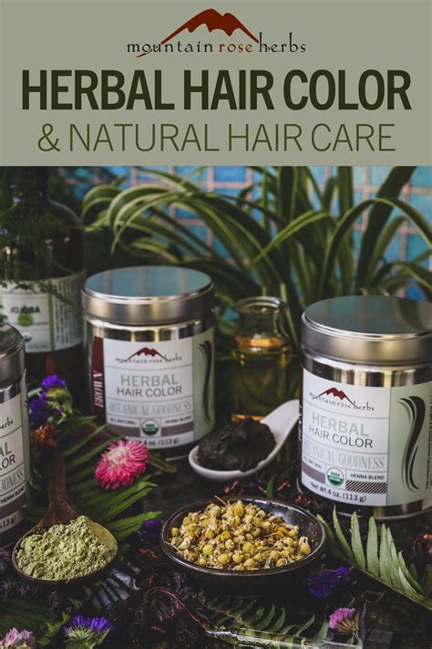 Herbal Hair Care And Natural Hair Color