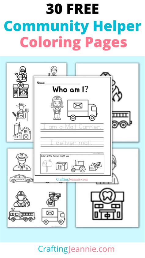 20 Community Helper Coloring Pages Free Printable