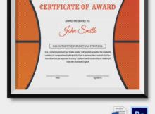 12 Basketball Awards Certificates Pdf Examples Regarding 7