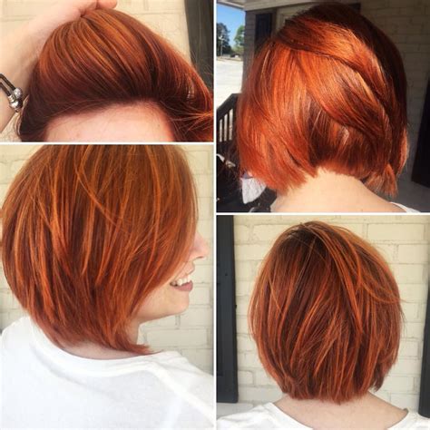 Copper Orange Pravana Vivid Hair By Dani Lassetter Wavy Pixie Haircut