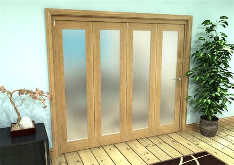 Frosted Glazed Oak Prefinished Door Roomfold Grande X Mm