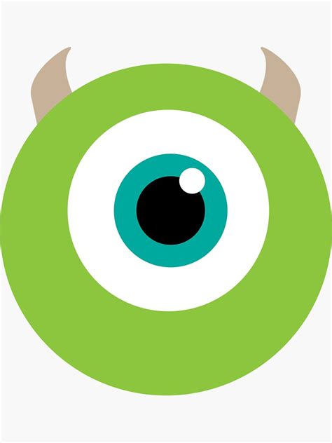 "Mike Wazowski Eye" Sticker by jenniferareid | Redbubble