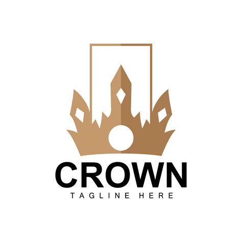 Crown Logo, Royal Design, Throne Holder King And Queen, Vector Icon Brand Product Template ...