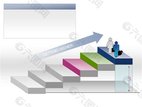 台阶ppt图表ppt模板素材免费下载 图片编号 1045341 六图网