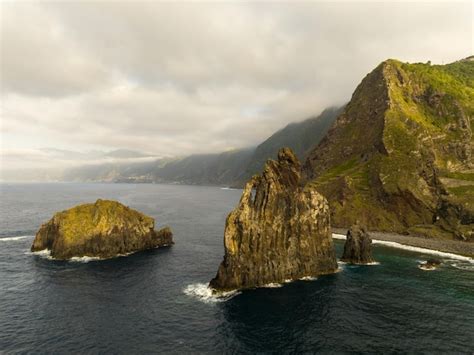 Premium Photo Aerial View Of Miradouro Ilheus Da Ribeira Da Janela