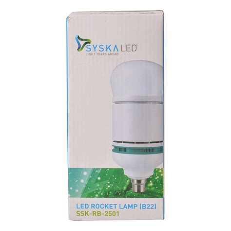 Buy Syska LED B22 25 Watt Rocket Lamp Cool White Online In India At