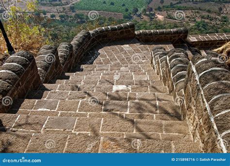 Rugged Steps of Shivneri Fort Junnar Editorial Photo - Image of ...