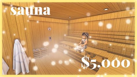 Free Sauna Build Your Own Bloxburg Youtube