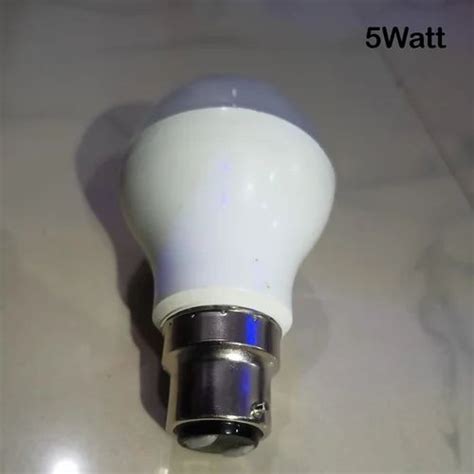 Aluminum 5 Watt Led Bulb, Cool Daylight at Rs 48/piece in Lucknow | ID: 26265223362