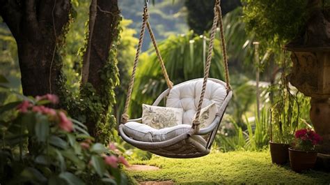 Premium Photo | A Photo of a Outdoor Swing Chair