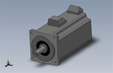 松下伺服马达msmd 200wsolidworks 2012模型图纸下载 懒石网