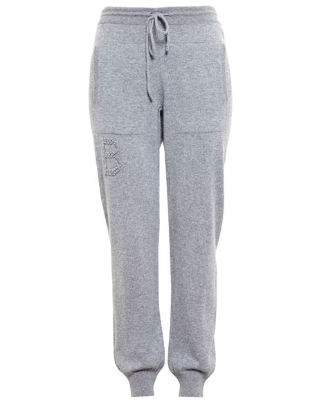 Barrie Cashmere Joggers In Gray Grey Lyst