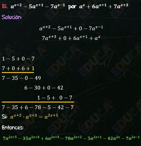 Solución Ejercicio 45 Multiplicación por coeficientes separados