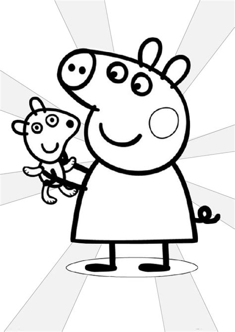 Easy To Draw And Color Peppa Pig Coloring Pages Print Color Craft