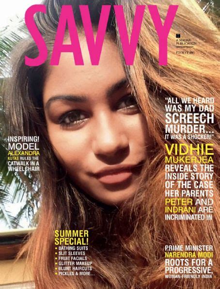 Vidhie Mukerjea, Savvy Magazine May 2017 Cover Photo - India