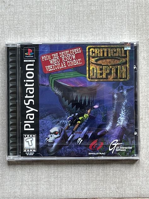 Critical Depth Sony Playstation 1 1997 Ps1 Gt Interactive New Oop