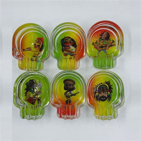 Crystal Skull Ashtray 6ct - Nimbus Imports