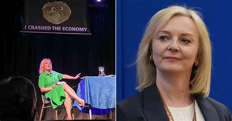 Liz Truss Storms Off Stage After Humiliating Lettuce Banner Prank