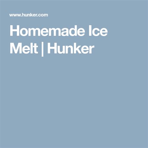 Homemade Ice Melt | Hunker Asphalt Driveway, Ice Melting, Rock Salt, Snow And Ice, Diy Cleaners ...