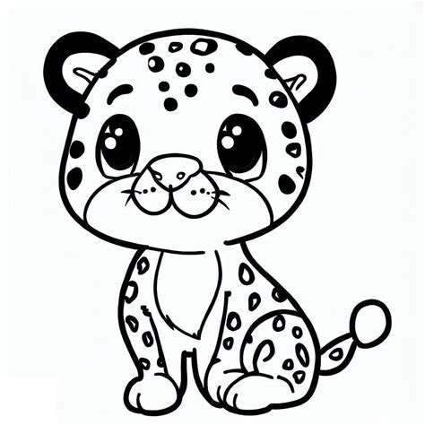 Coloriage Guépard à imprimer sur ColoriageEnfant