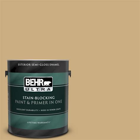 Behr Ultra Gal S Perennial Gold Semi Gloss Enamel Exterior