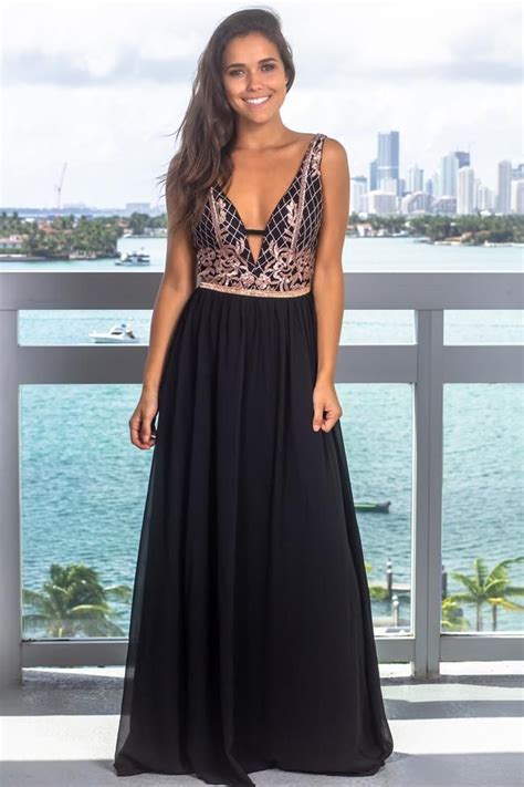 Black And Mauve V Neck Maxi Dress Maxi Dress Top Maxi Dresses Dresses