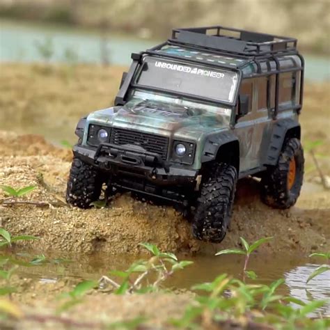 Coche Crawler Land Rover Defender D90 SUV escala 1 10 2 4G tracción 4x4