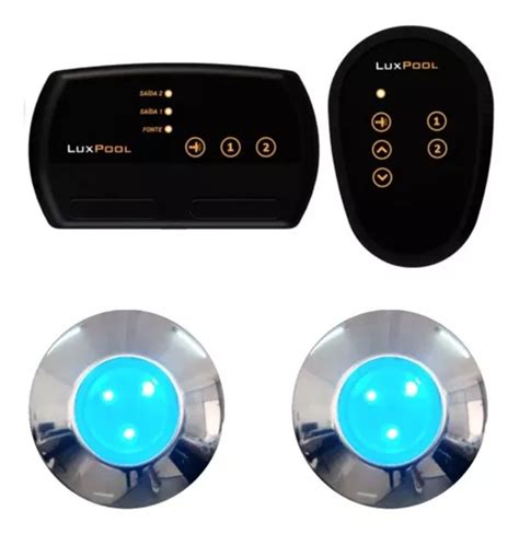 Kit 2 Led 9w Piscina Iluminação Rgb Comando Lux Pool Tholz Frete grátis