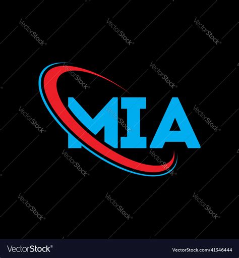 Mia logo letter design Royalty Free Vector Image