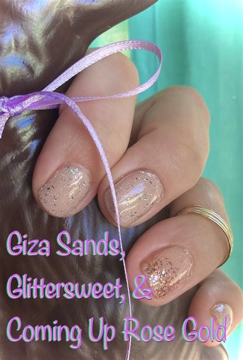 Color Street Giza Sands Glittersweet Coming Up Rose Gold In