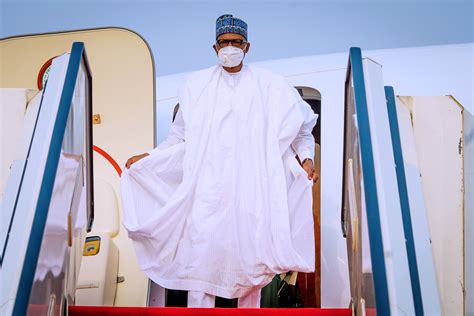 President Buhari Arrives Abuja From Daura After Four Day Official Visit