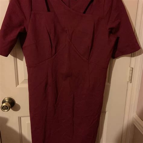 Lane Bryant Dresses Nwot Burgundy Dress By Lane Bryant Size 8