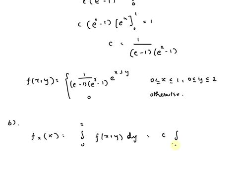 Solved The Joint Probability Density Function Of Two Random Variables