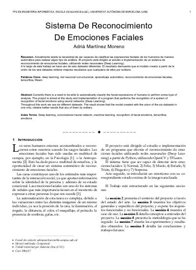 Sistema De Reconocimiento De Emociones Faciales