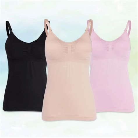 3colors 3sizes Bras For Women Slim Sexy Lingerie Tank Top With Built In Nursing Bra Vest