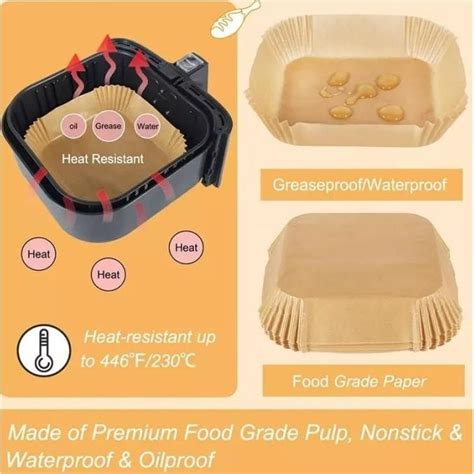 Jual Pcs Kertas Alas Air Fryer Air Fryer Parchment Paper Kotak