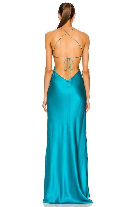 The Sei Cut Out Bias Gown In Aqua Fwrd Prom Dress Pattern Backless