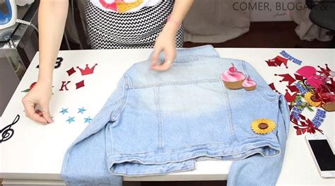 Aprenda A Customizar Sua Jaqueta Jeans Patches Divertidos Alto