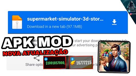 NOVA ATUALIZAÇÃO supermarket Simulator 3d mod apk v1 0 22 recursos