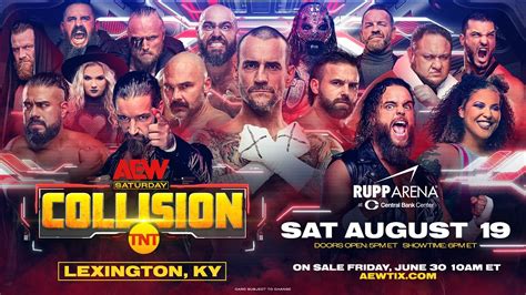 All Elite Wrestling Anuncia Parte De La Cartelera De AEW Collision Del